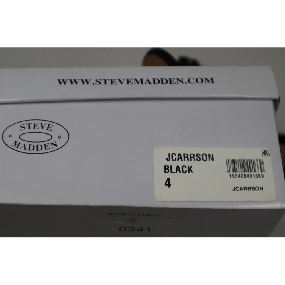 Steve‎ Madden Jcarrson Big Girls Dress Sandal - Black - Size 4